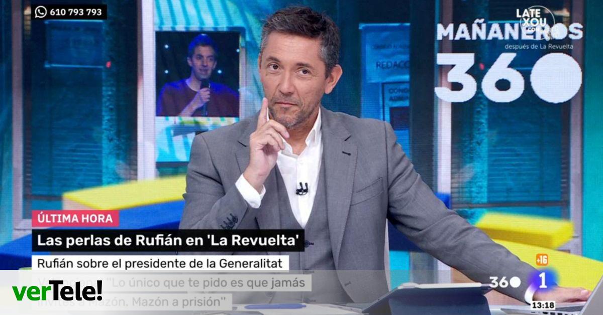 Javier Ruiz bromea con Broncano por tener a Rufián, y replica a quienes acusan a 'La Revuelta' de servir a Sánchez