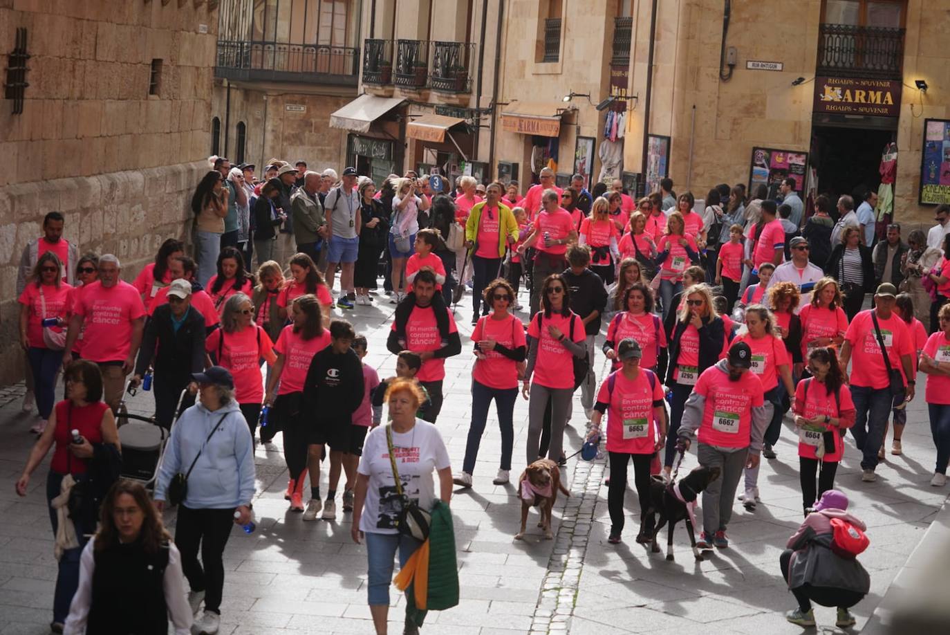 Salamanca 'se tiñe' de rosa por el cáncer