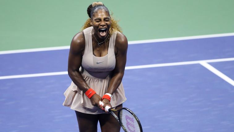 Serena Williams en un partido en septiembre de 2020