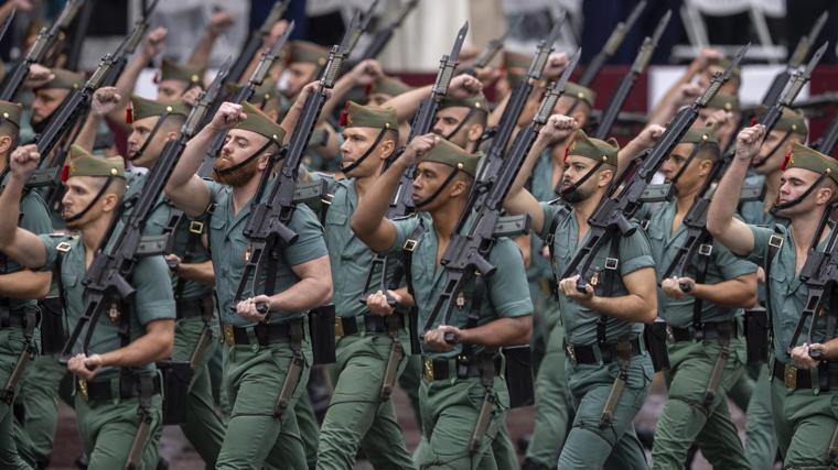 La Legión, en el desfile en 2024