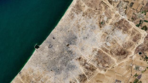 Imagen después - El antes y después de Gaza tras dos años del ataque de Hamás el 7 de octubre