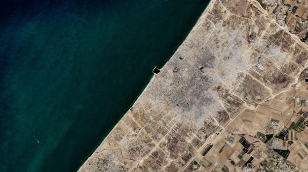 Imagen después - El antes y después de Gaza tras dos años del ataque de Hamás el 7 de octubre