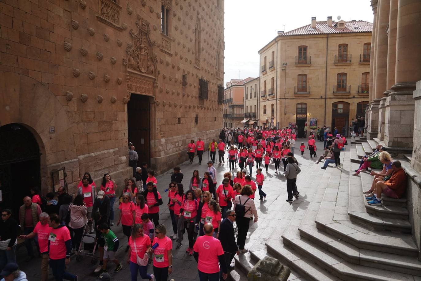 Salamanca 'se tiñe' de rosa por el cáncer