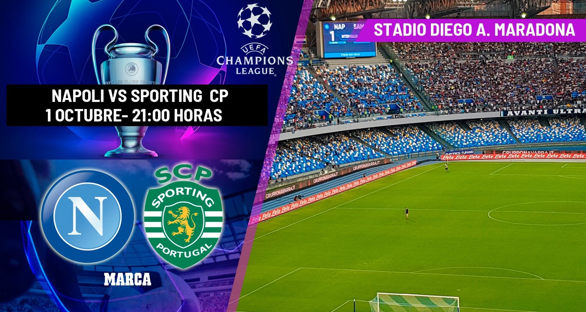 Nápoles - Sporting Portugal en directo