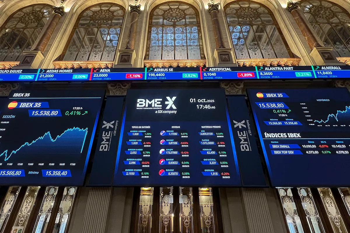 El Ibex se toma un respiro en máximos y cierra al filo de los 15.500 puntos - Expansión