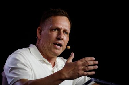 (FILES) MIAMI, FLORIDA - APRIL 7: Peter Thiel, co-founder of PayPal, Palantir Technologies, and Founders Fund, gestures as he speaks during the Bitcoin 2022 Conference at Miami Beach Convention Center on April 7, 2022 in Miami, Florida. The worlds largest bitcoin conference runs from April 6-9, expecting over 30,000 people in attendance and over 7 million live stream viewers worldwide.  Marco Bello/Getty Images/AFP. One week into his second administration, Donald Trump has put technology at the forefront, featuring tech billionaires prominently at his inauguration and announcing major AI infrastructure deals from the White House. Looking beyond household names like Elon Musk, Mark Zuckerberg, and Jeff Bezos, here are several lesser-known tech figures also wielding significant influence: David Sacks, Peter Thiel, Marc Andreessen, Palmer Luckey. (Photo by Marco Bello / GETTY IMAGES NORTH AMERICA / AFP)