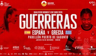 El partido de balonmano femenino España-Grecia se disputa en Puerto de Sagunto el 16 de octubre
