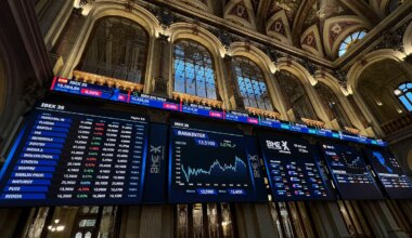 Interior de la Bolsa de Madrid