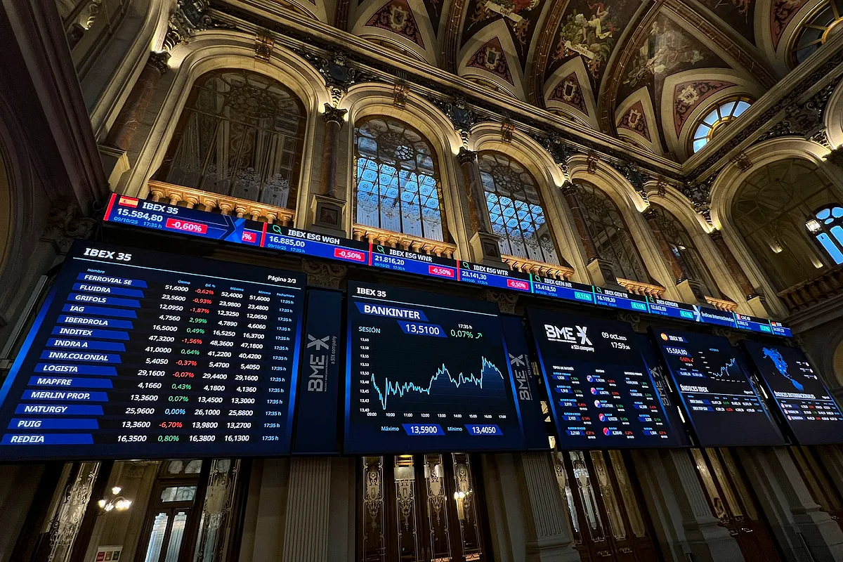 Interior de la Bolsa de Madrid