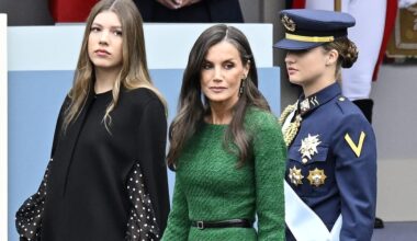 La reina Letizia brilla en el día de la Hispanidad con un vestido de tweed verde que recuerda a Kate Middleton