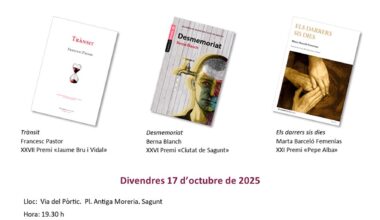 Sagunto presenta los libros galardonados en los premios literarios Ciutat de Sagunt de 2024