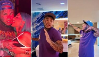 Tekashi 6ix9ine muestra la lujosa "celda" que comparte con su novia cubana