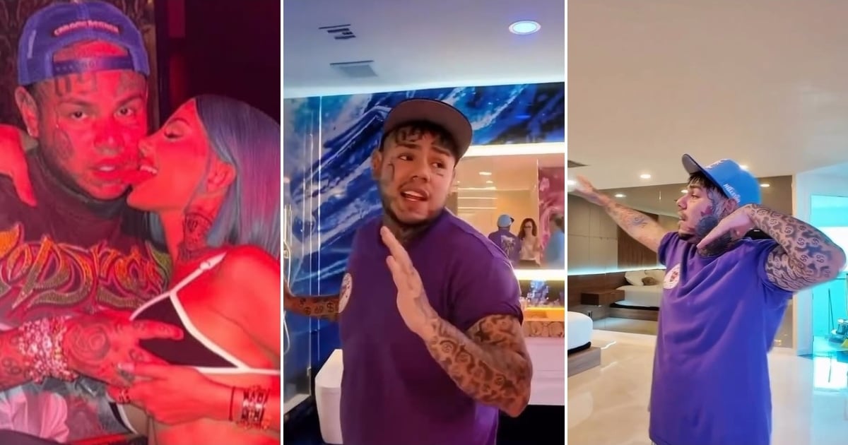 Tekashi 6ix9ine muestra la lujosa "celda" que comparte con su novia cubana