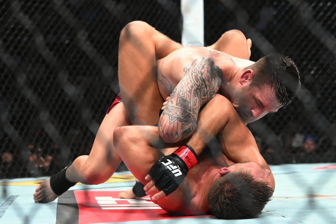 UFC Fight Night: La detención en la esquina le da a Brendan Allen la victoria sobre Reinier de Ridder