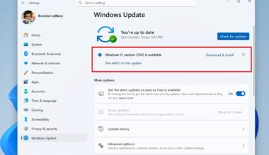 las novedades de Windows 11 25H2