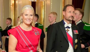 Con vestido de Carolina Herrera y la pulsera de su hija: la princesa Mette-Marit deja el reposo por una noche para asistir a la cena del Parlamento