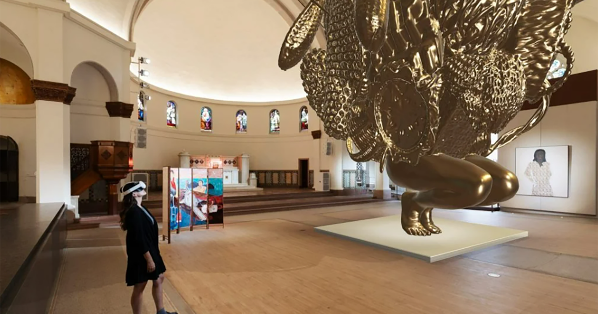 Nick Cave sorprende con una escultura en realidad virtual que desafía la gravedad en Detroit