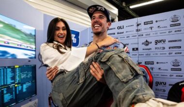 Lío embarazoso con Álex Márquez y su novia Gabriela Guzmán tras proclamarse subcampeón del mundo de MotoGP