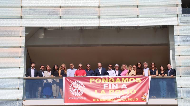 Benidorm se une al Club Rotario en su campaña por el Día Mundial para la Erradicación de la Polio