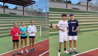 Miguel Ángel Campo, jugador del Tenis Club Recreativo Repsol Puertollano, finalista del campeonato provincial infantil