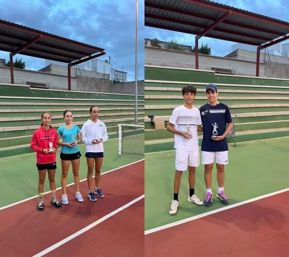 Miguel Ángel Campo, jugador del Tenis Club Recreativo Repsol Puertollano, finalista del campeonato provincial infantil