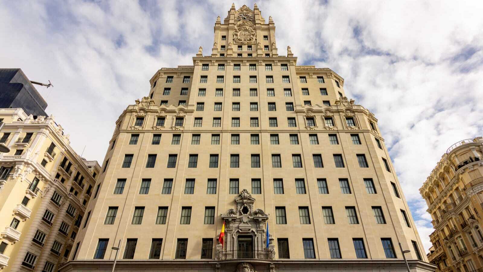 Fachada del Edificio Telefónica. | Dreamstime