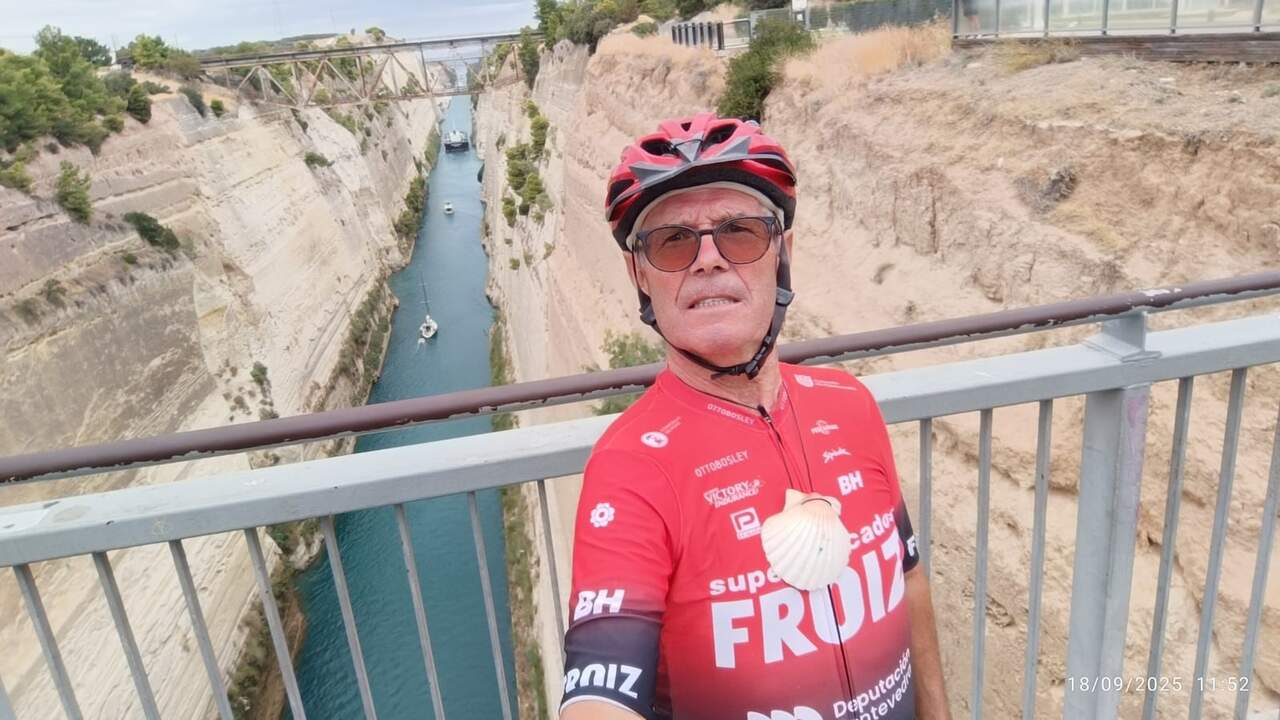 de Atenas a Pontevedra en bicicleta