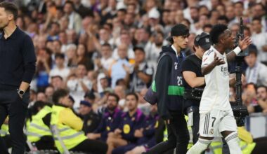 Monumental enfado de Vinicius tras ser sustituido por Xabi Alonso