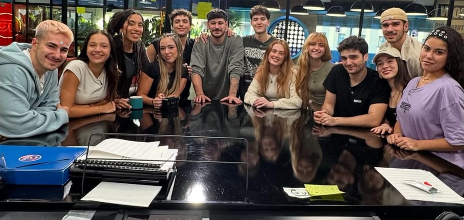 Cepeda y concursantes