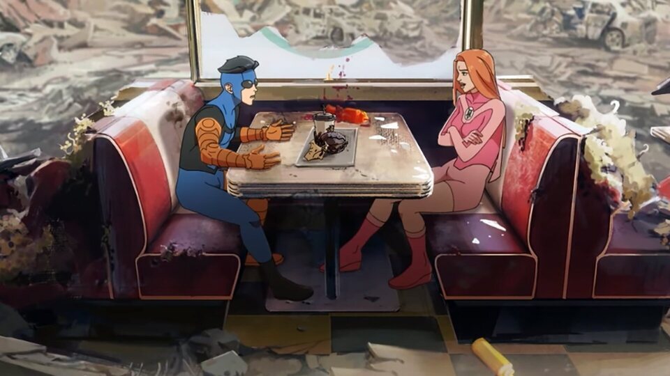 ¿Una cita en una hamburguesería destruida? ¿Por qué no?