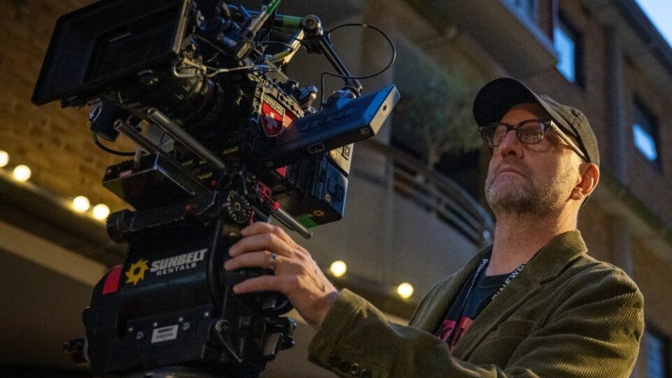 Steven Soderbergh en pleno rodaje