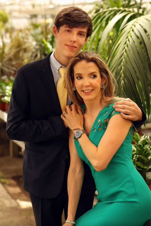 Gabriel de Luxemburgo y su madre, Tessy de Luxemburgo