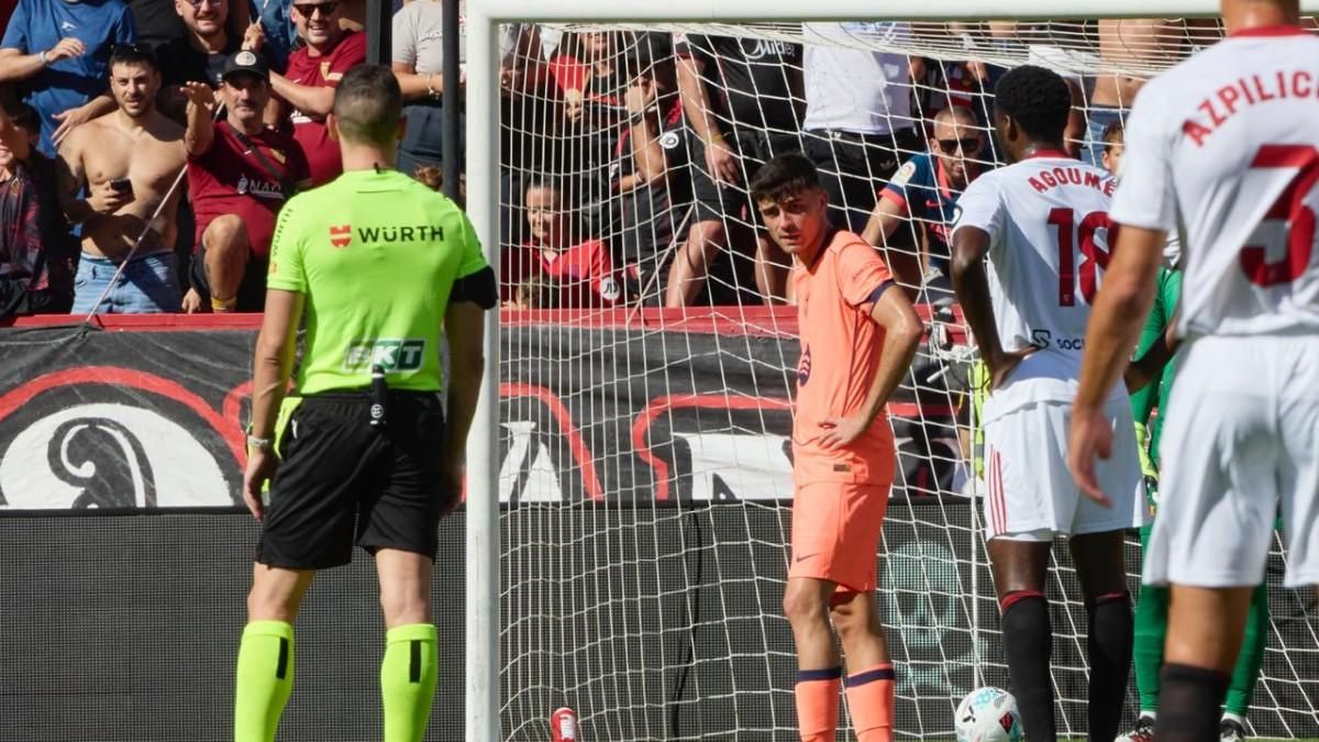 Pedri se mostró dolido tras perder contra el Sevilla