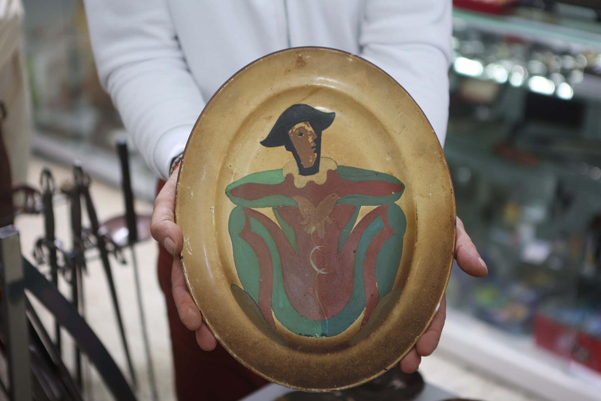 Plato que quizás pintó Picasso