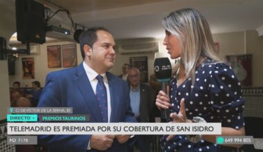 Telemadrid, premiada por la Casa de Córdoba en Madrid por la retransmisión íntegra de la Feria de San Isidro 2025