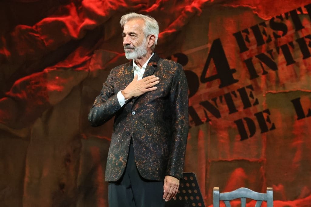 Imanol Arias reaparece en el Festival Internacional del Cante de las Minas en Murcia tras su condena por delitos fiscales