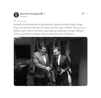 La despedida de Alejandro Domínguez,