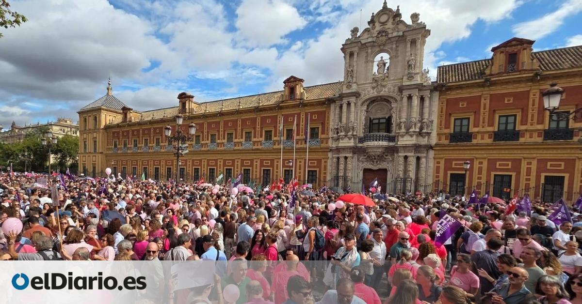 El Ayuntamiento del PP en Sevilla rebajó el éxito de la protesta por los cribados sin tener medios para calcular los asistentes