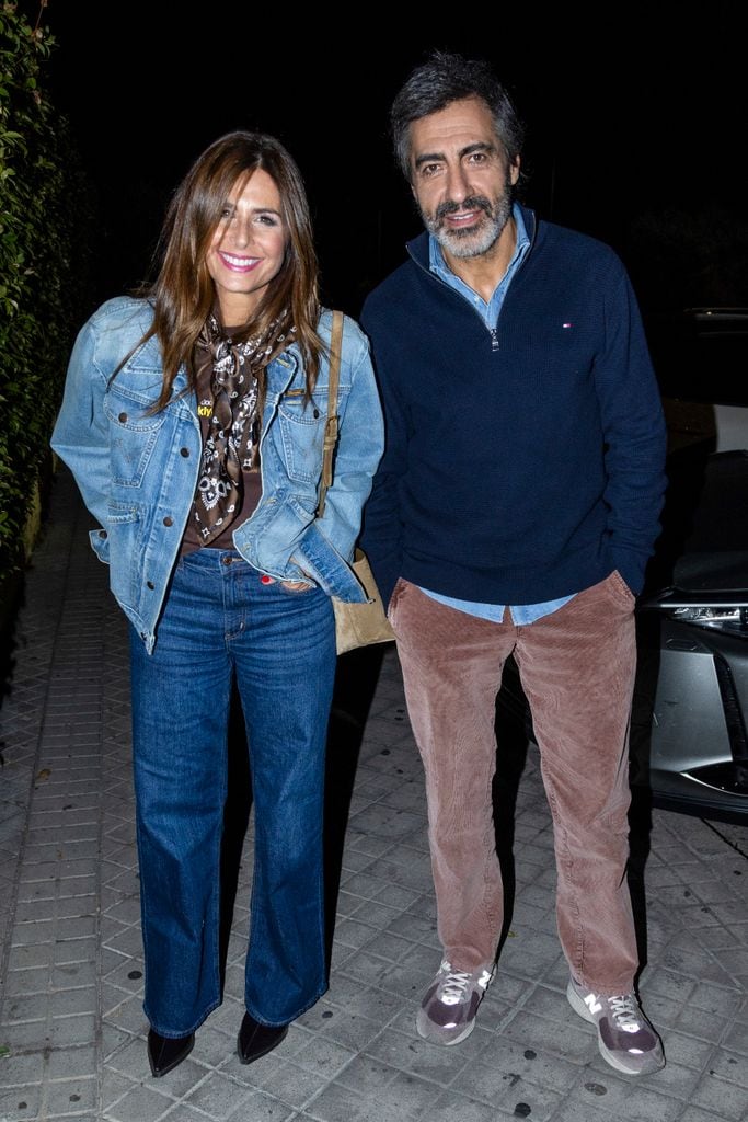 Nuria Roca and Juan del Val dinning out in Madrid 