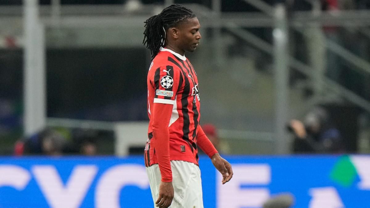 Leao, durante un partido