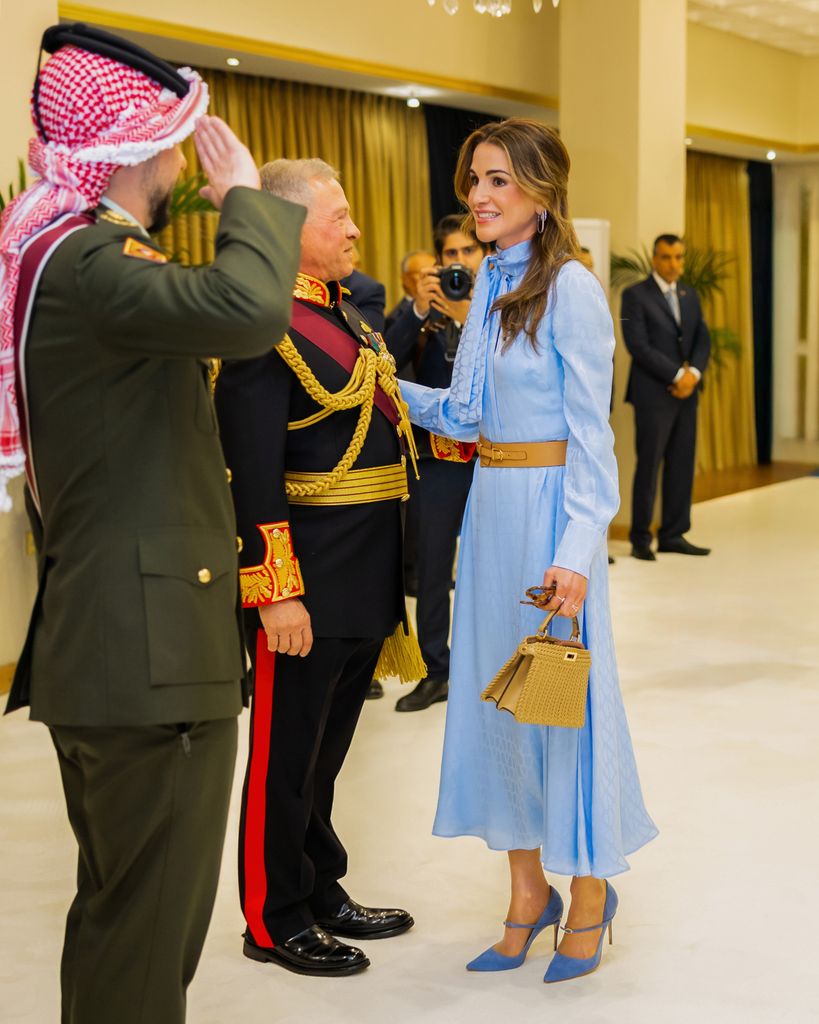 Rania de Jordania en la apertura del Parlamento hachemita en Amán, 2025