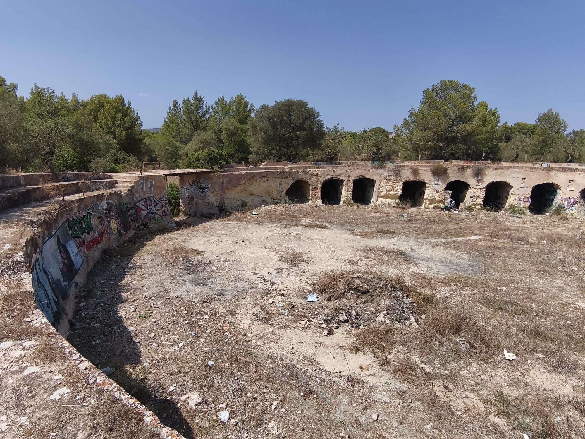Interior de la plaza de toros de Son Fila
