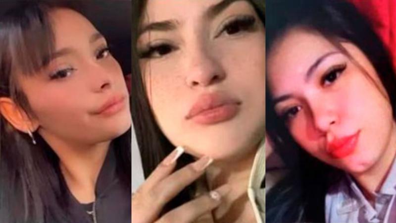 Rostro de las tres jovenes asesinadas en Argentina