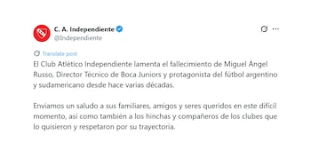 Independiente se sumó a las