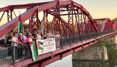 Cerca de 200 personas muestran su apoyo a Palestina y a la flotilla internacional en Talavera | Sociedad