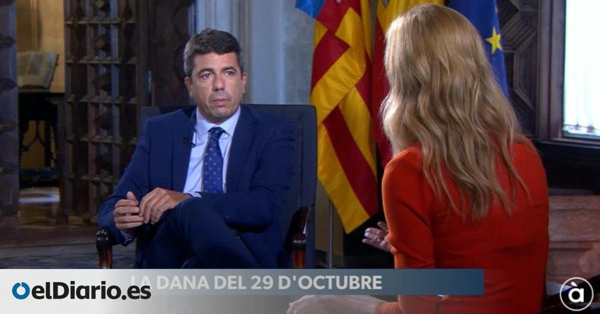 Mazón justifica su ausencia en las horas críticas de la dana con bulos sobre la actuación del socialista García-Page