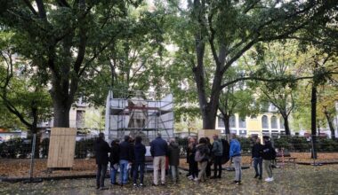 Las primeras estatuas se trasladarán de Sarasate a la Taconera la próxima semana