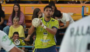 Felipe Ferreira, en el encuentro frente a ULE Ademar «B».