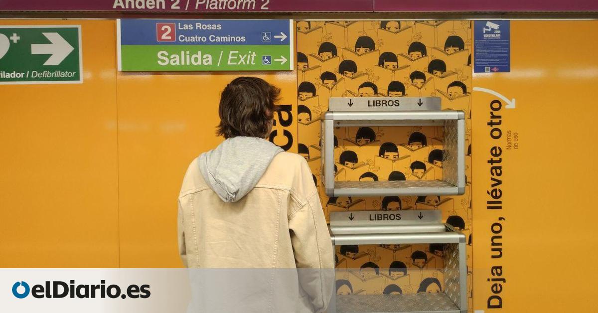 El fracaso de Metrotecas, el sistema para intercambiar libros en Metro de Madrid que viajeros confunden con papeleras