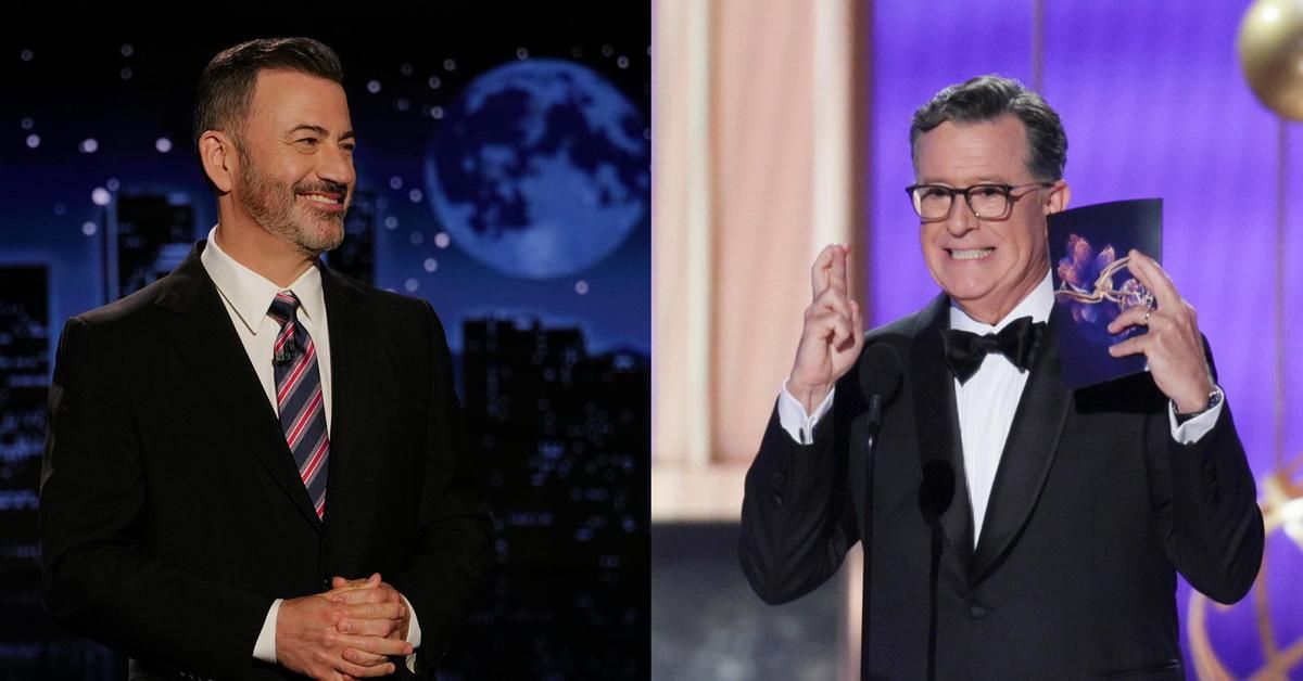 Jimmy Kimmel y Stephen Colbert aparecen en el late show del otro y ofrecen una exhibición de compañerismo: "Hola Donald"